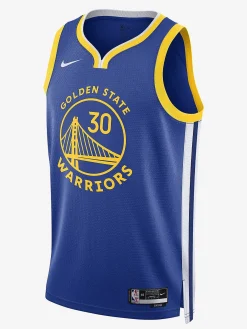 Nike Nba Jerseys|Tees & Singlets-NBA Golden State Warriors Stephen Curry #30 Icon Edition Swingman Jersey