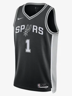 Nike Nba Jerseys-NBA San Antonio Spurs Victor Wembanyama No1 Icon Edition Swingman Jersey