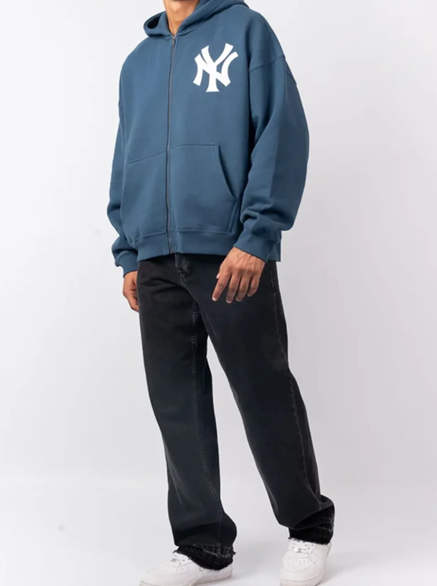 Majestic Hoodies & Crews-New York Yankees FZ Boxy Hoody