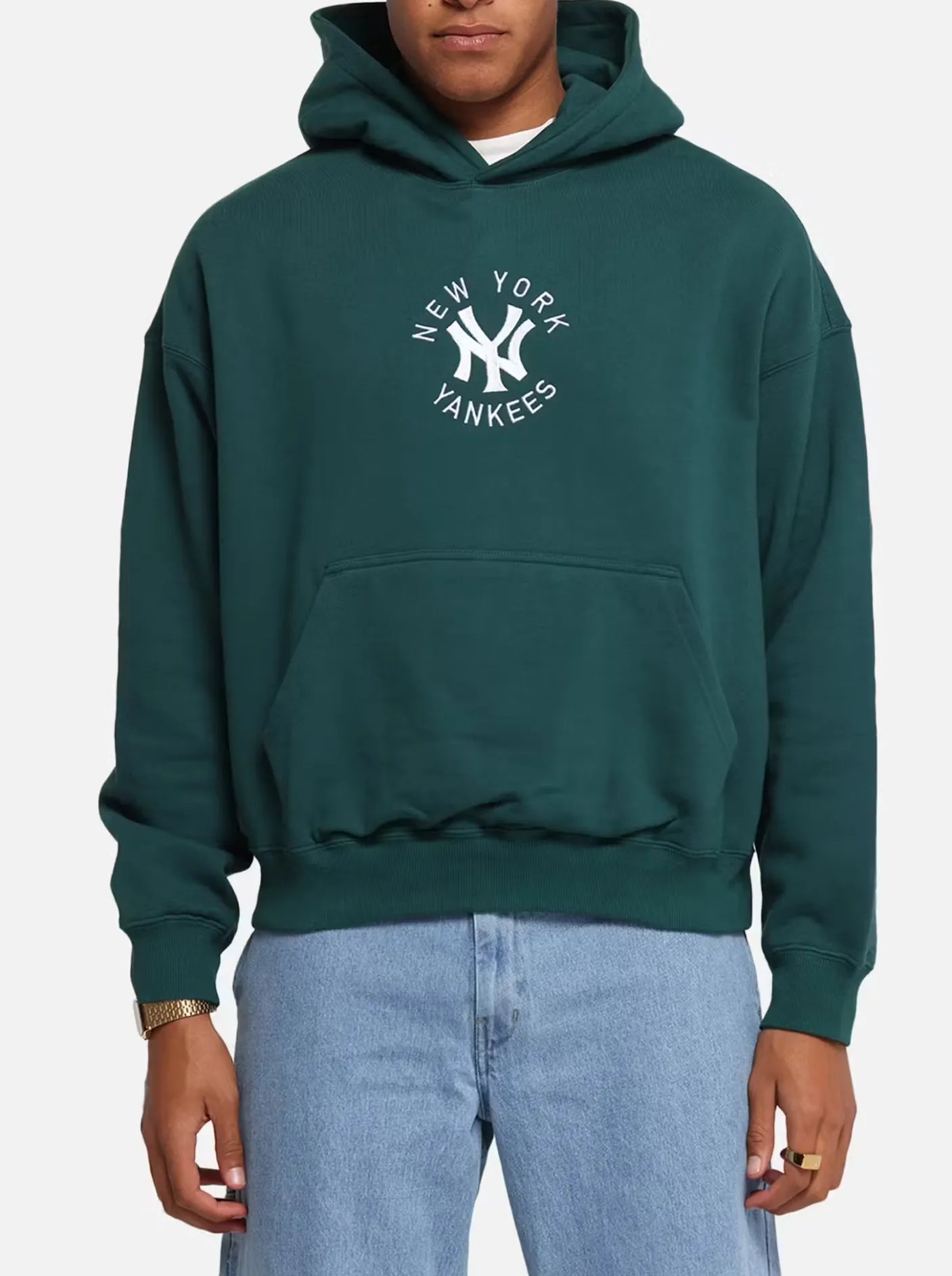 Mitchell & Ness Hoodies & Crews-New York Yankees Mid Crest Boxy Hoodie