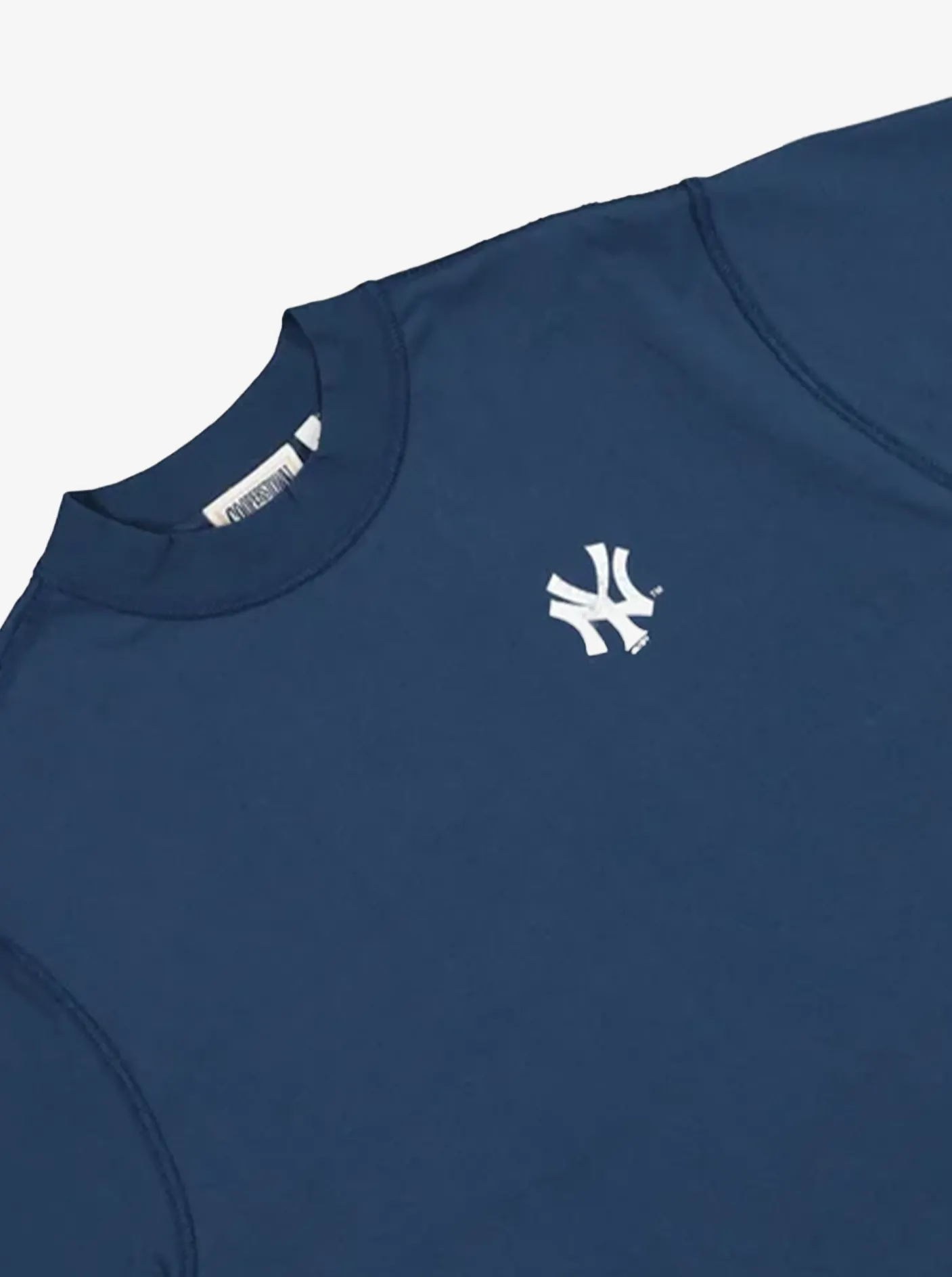 Majestic Tees & Singlets-New York Yankees Reverse Seam Boxy Tee