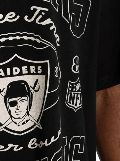 Mitchell & Ness Tees & Singlets-Oakland Raiders 3 Time Tee