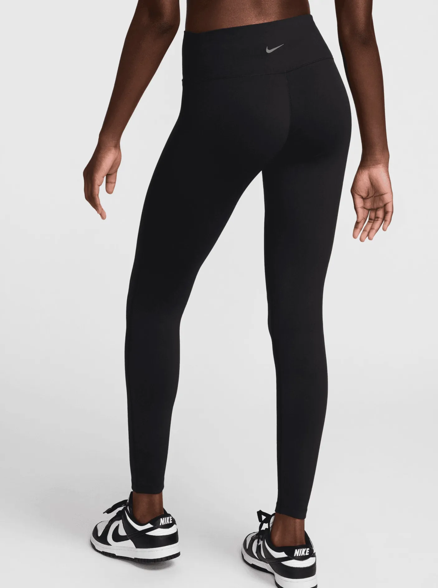 Women Nike Tights-One Seamless Front High-Waisted Full-Length Leggings