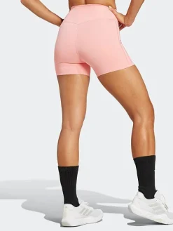 Women adidas Shorts-Optime 4" Raw-Cut-Hem Short Leggings