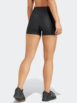 Women adidas Shorts-Optime 4" Raw-Cut-Hem Short Leggings