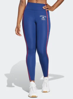 Women adidas Performance|Tights-Optime Heritage Full-Length Leggings