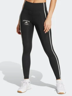 Women adidas Performance|Tights-Optime Heritage Full-Length Leggings