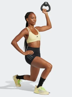 Women adidas Shorts-Optime 3-Stripes 1/4 Short Leggings