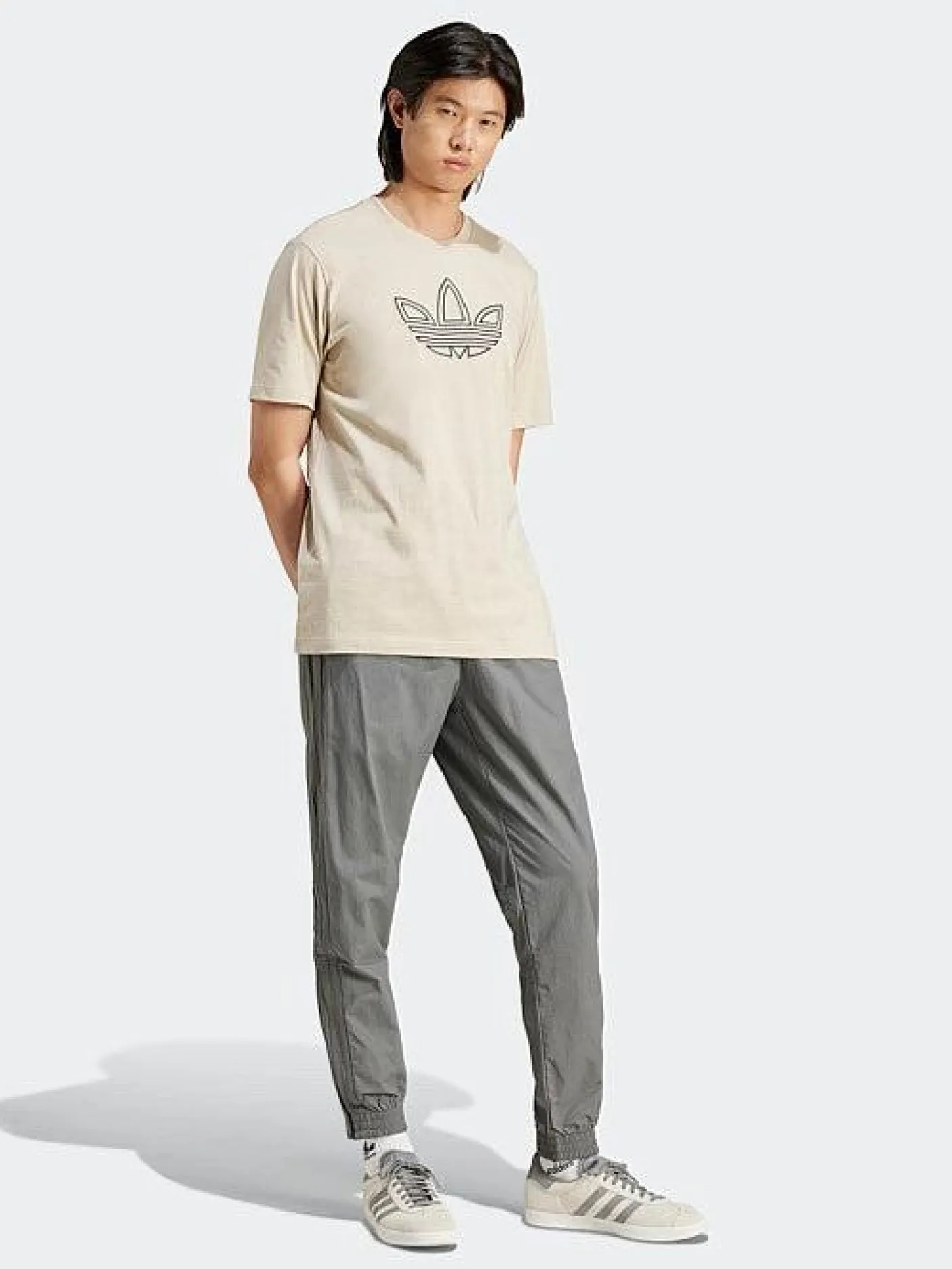 adidas Originals Tees & Singlets-Outlined Trefoil T-Shirt