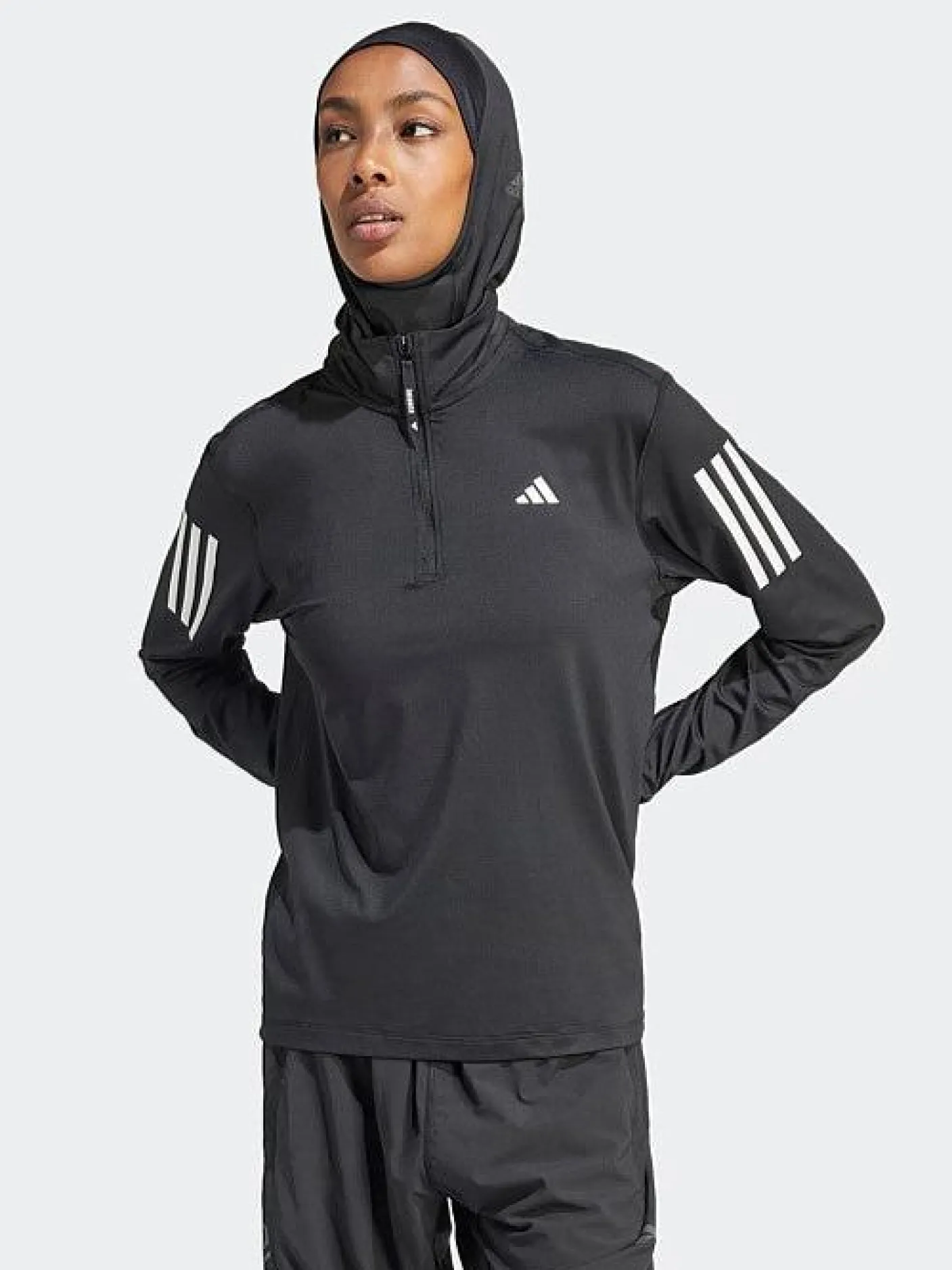 Women adidas Jackets & Vests|Hoodies & Crews-Own The Run Half-Zip Jacket