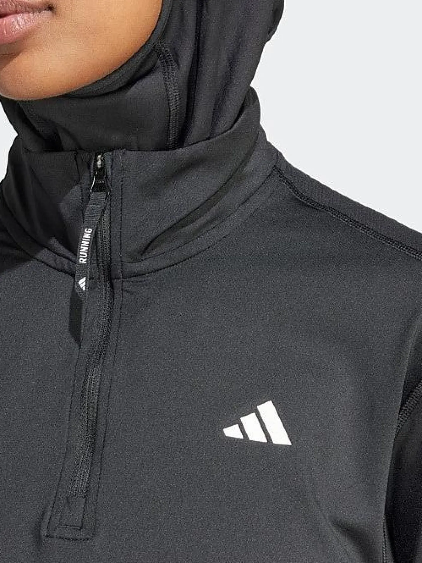 Women adidas Jackets & Vests|Hoodies & Crews-Own The Run Half-Zip Jacket