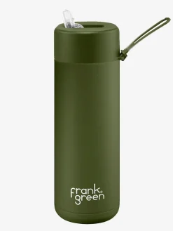 Frank Green Water Bottles-20oz Ceramic Reusable Bottle Khaki