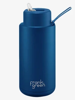 Frank Green Water Bottles-34oz Ceramic Reusable Bottle Deep Ocean