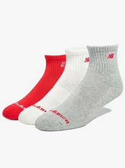 New Balance Socks & Underwear-Patch Logo Ankle Socks 3 Pack Unisex