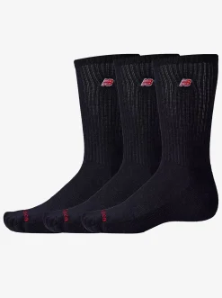 New Balance Socks & Underwear-Patch Logo Crew 3 Pack Unisex