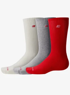New Balance Socks & Underwear-Patch Logo Crew 3 Pack Unisex