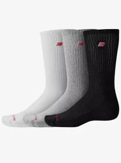 New Balance Socks & Underwear-Patch Logo Crew Socks 3 Pack