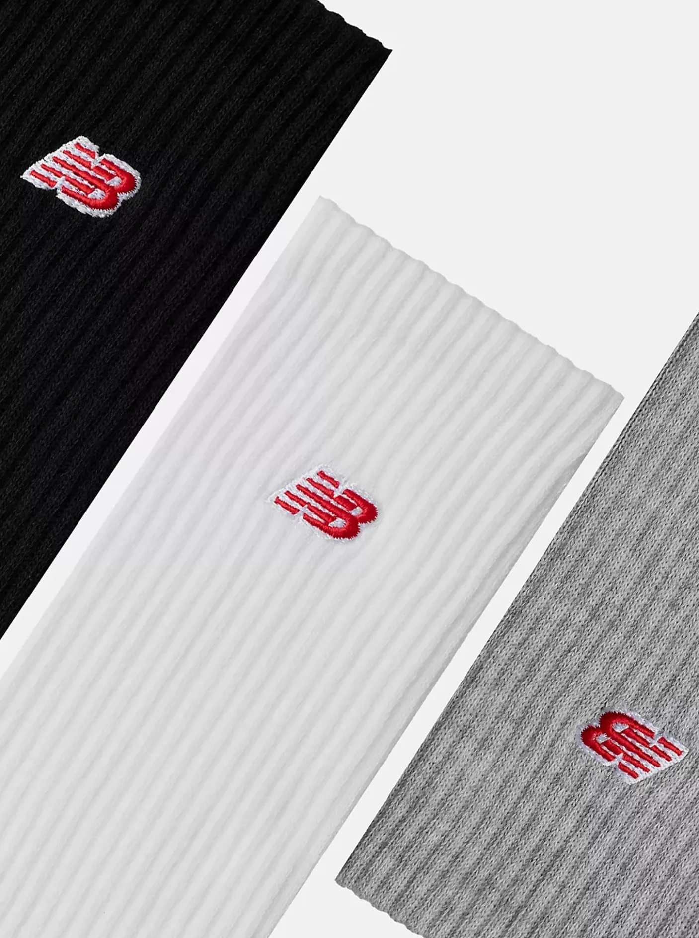 New Balance Socks & Underwear-Patch Logo Crew Socks 3 Pack