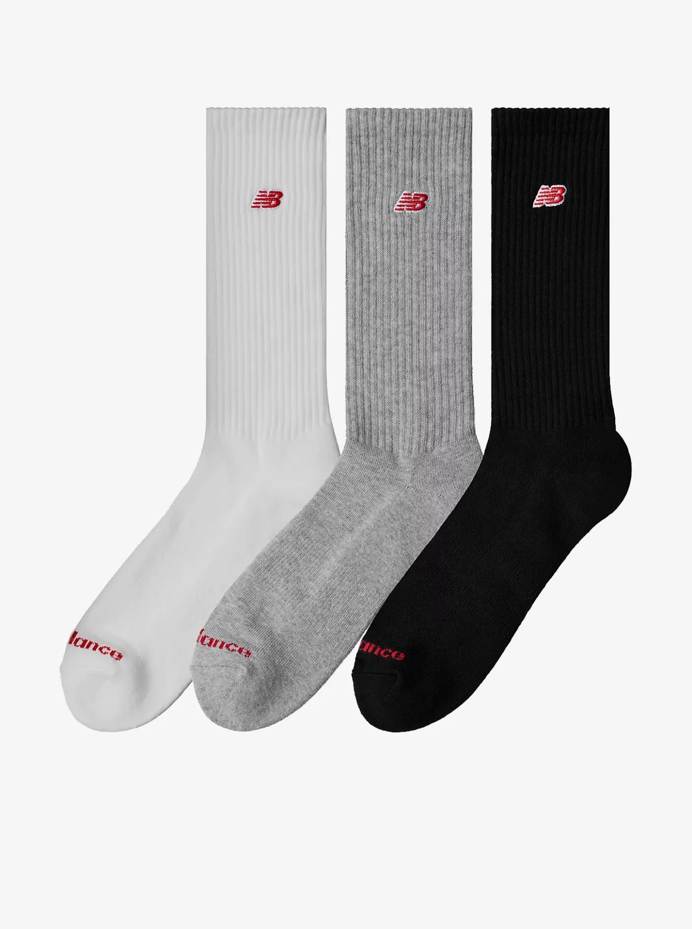 New Balance Socks & Underwear-Patch Logo Crew Socks 3 Pack