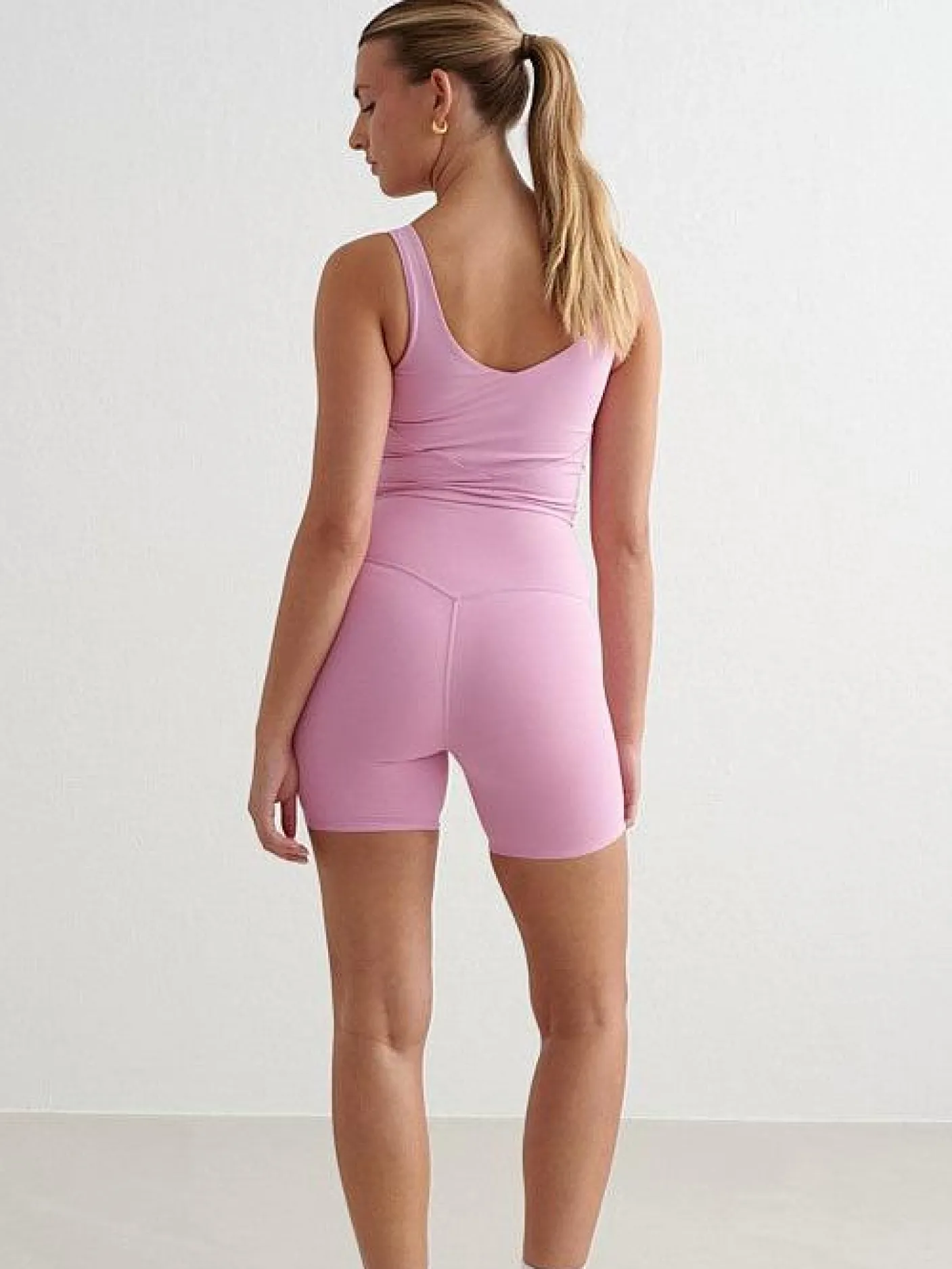 Women Aimn Sports Bras-Peony Pink Sense Bralette