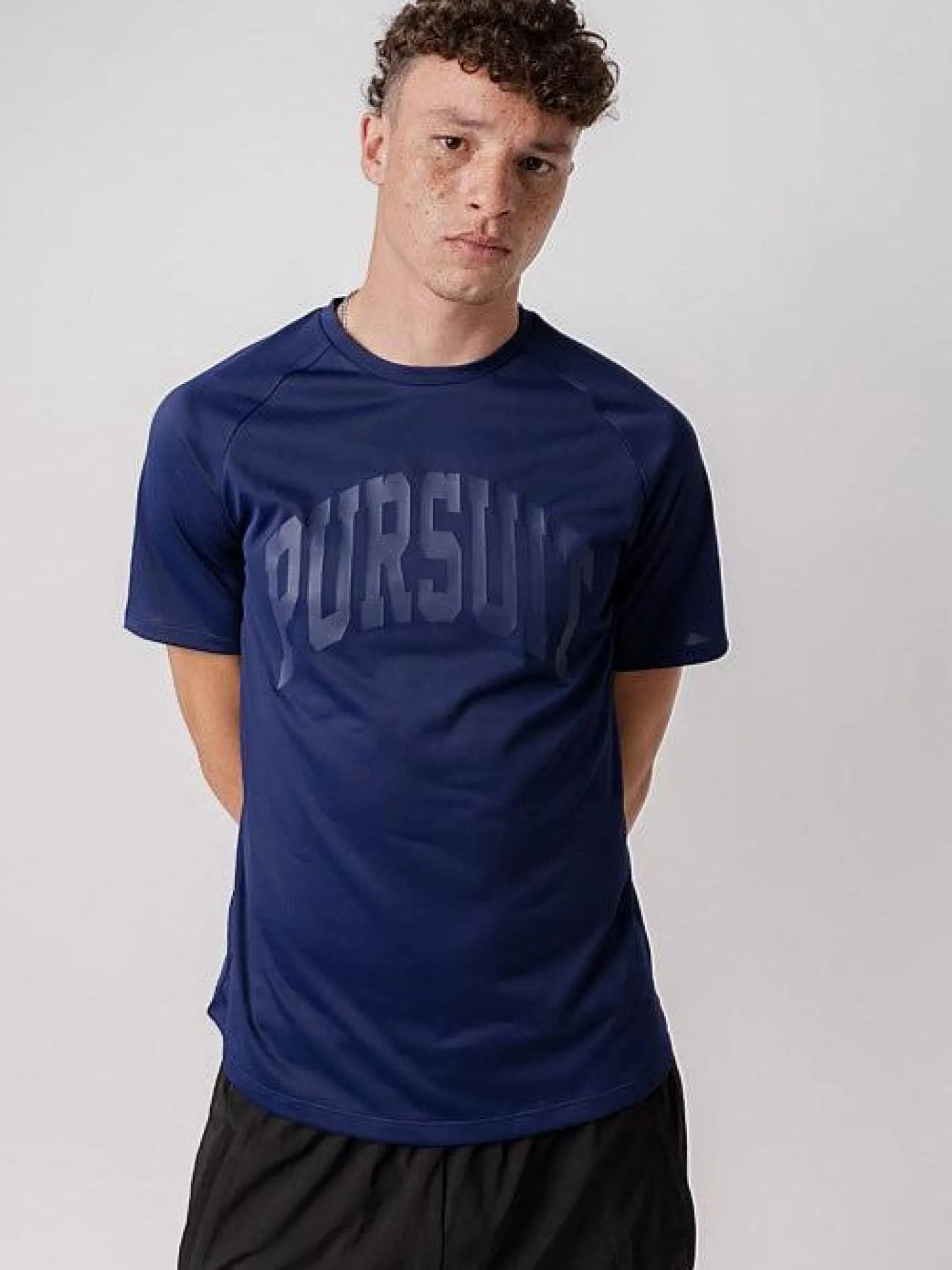 Pursuit of Happiness Training|Tees & Singlets-Performance Arch Tee in Midnight