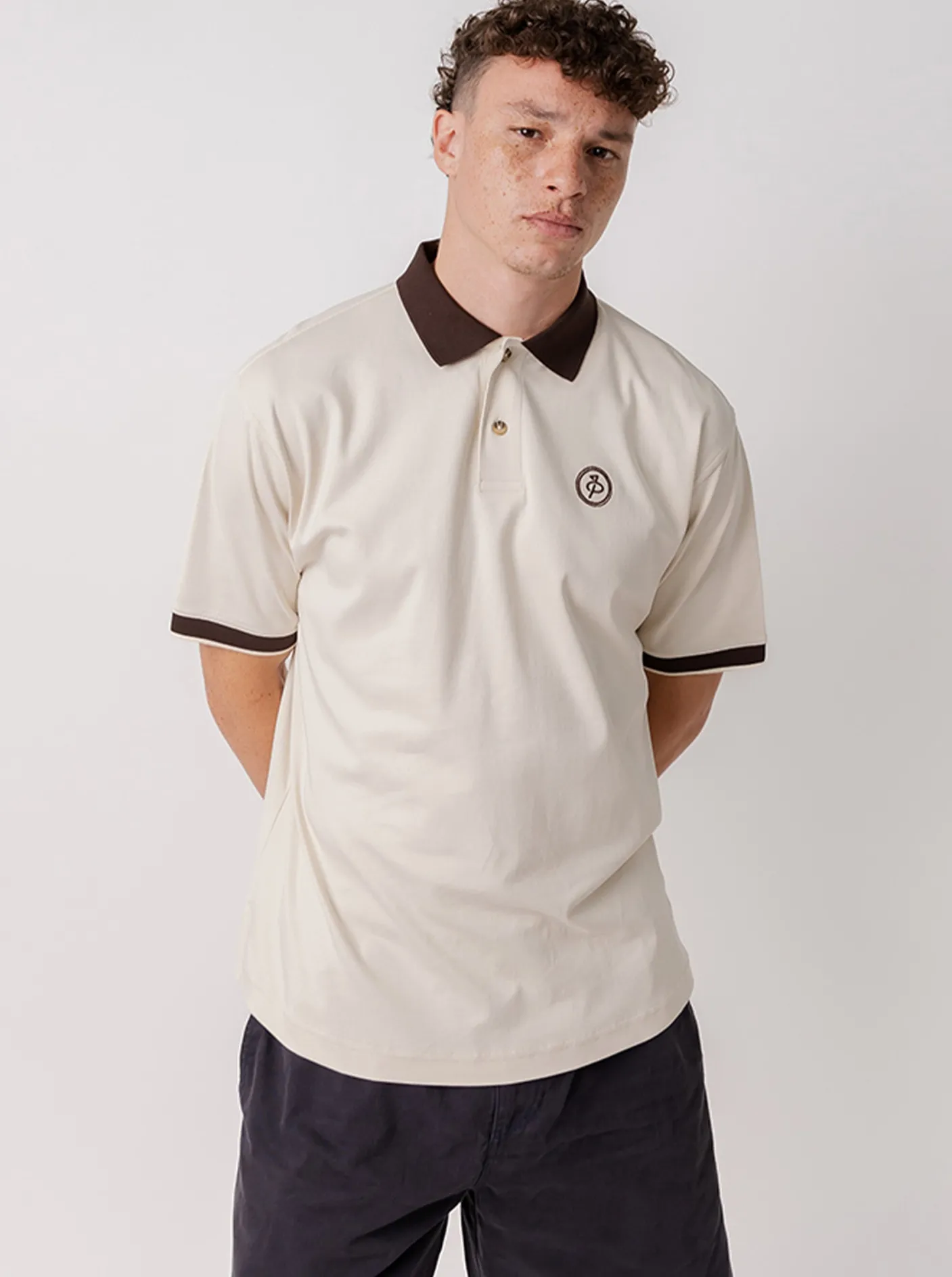 Pursuit of Happiness Polos & Shirts-Polo Shirt in Bone