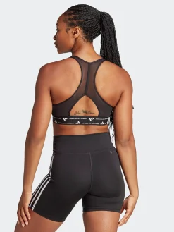 Women adidas Running|Sports Bras-PowerImpact Train Medium-Support 3-Stripes Bra