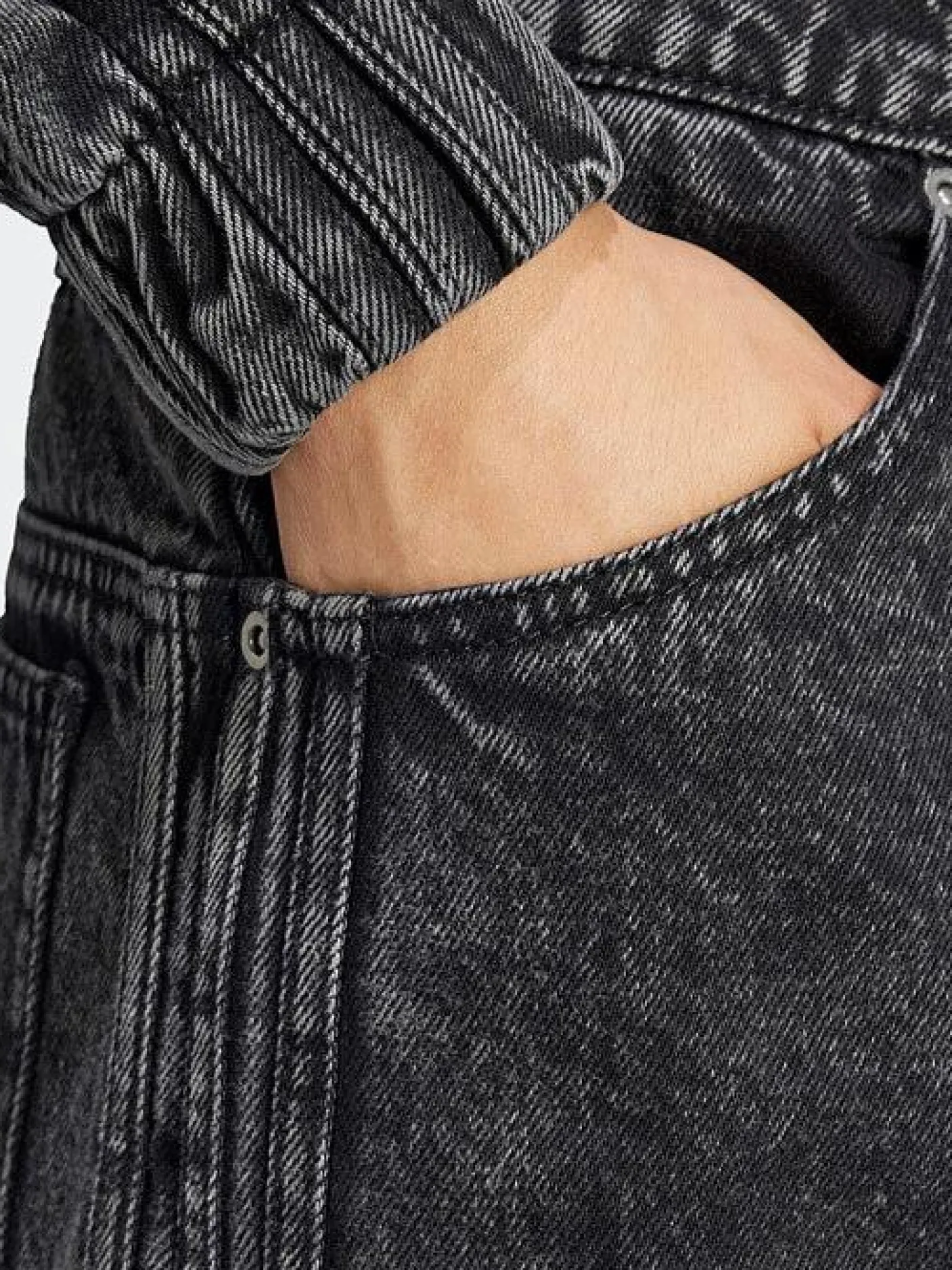 Women adidas Originals Pants & Sweats-Premium Essentials Wide Leg Denim Jeans