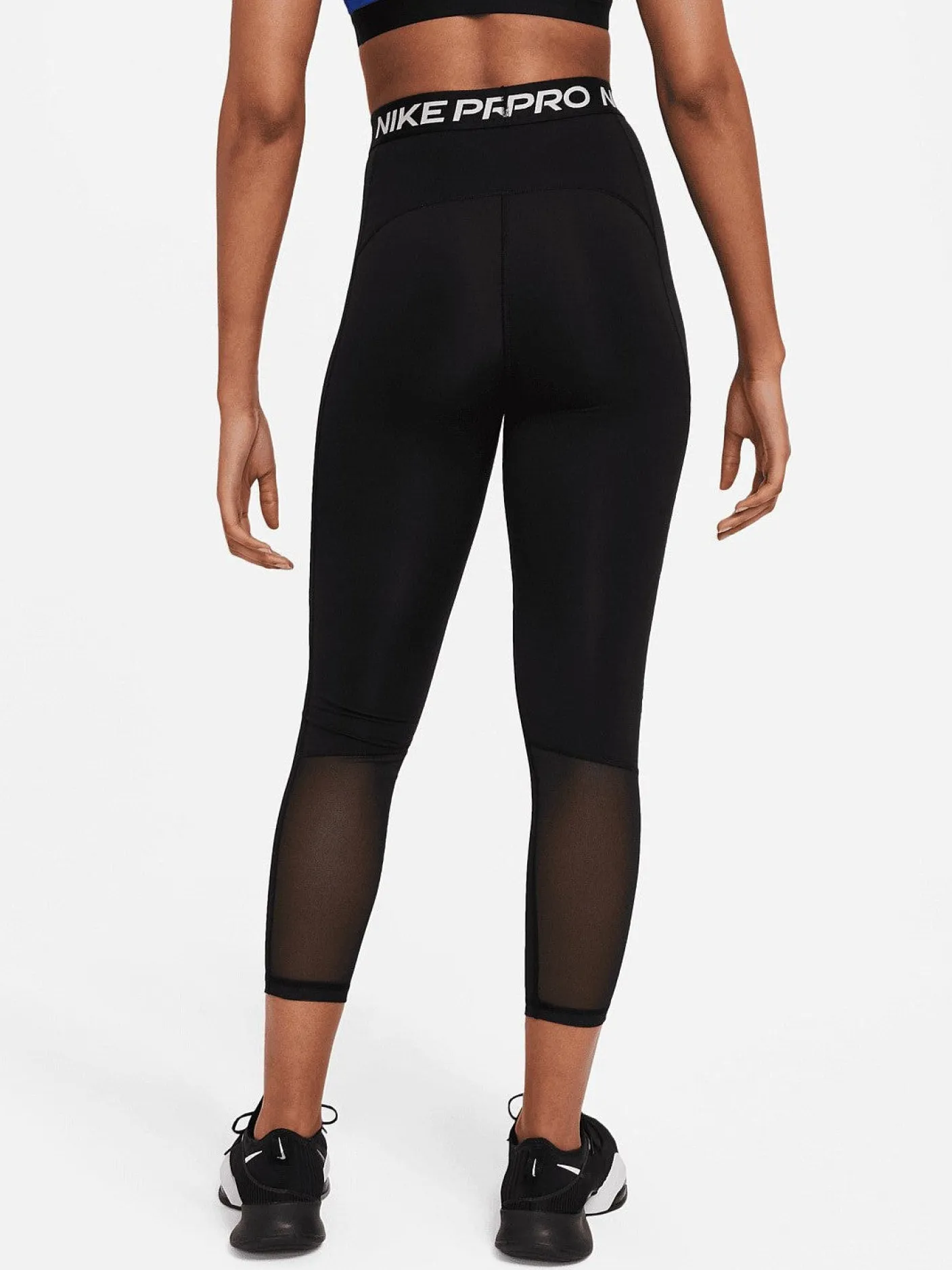Women Nike Tights-Pro 365 7/8 Mesh Panel Leggings