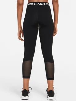 Women Nike Performance|Tights-Pro 365 Mid-Rise Cropped Mesh Panel Leggings