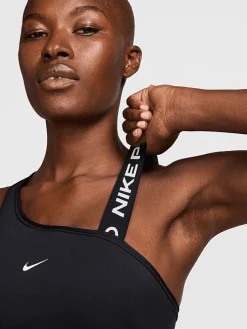 Women Nike Sports Bras-Pro Swoosh Asymmetrical Medium-Support Padded Sports Bra