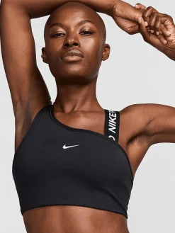 Women Nike Sports Bras-Pro Swoosh Asymmetrical Medium-Support Padded Sports Bra