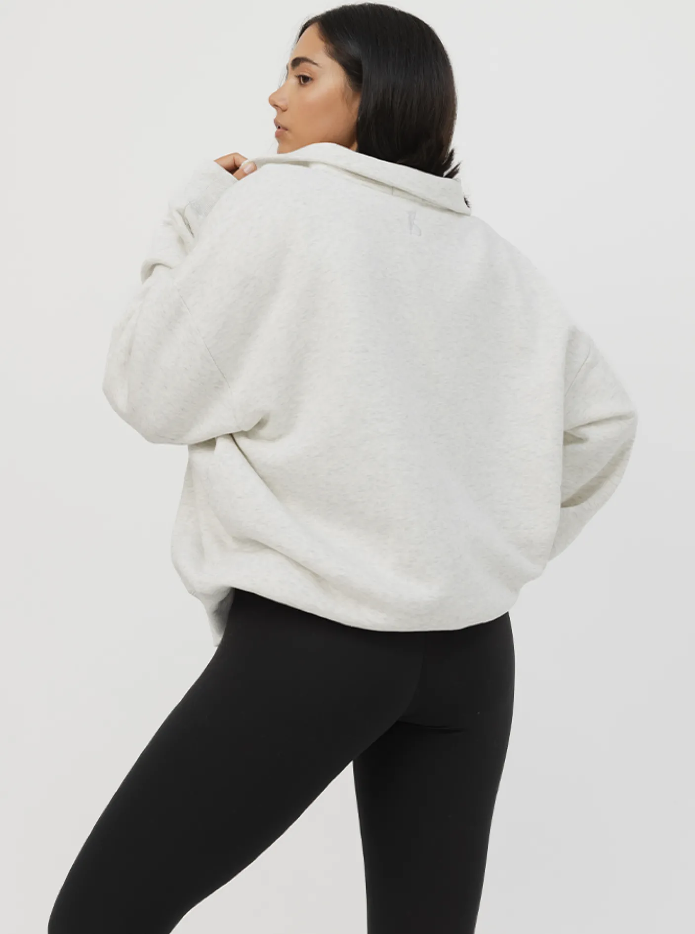Women Taylor Sport Performance|Hoodies & Crews-Quarter Zip In Cloud
