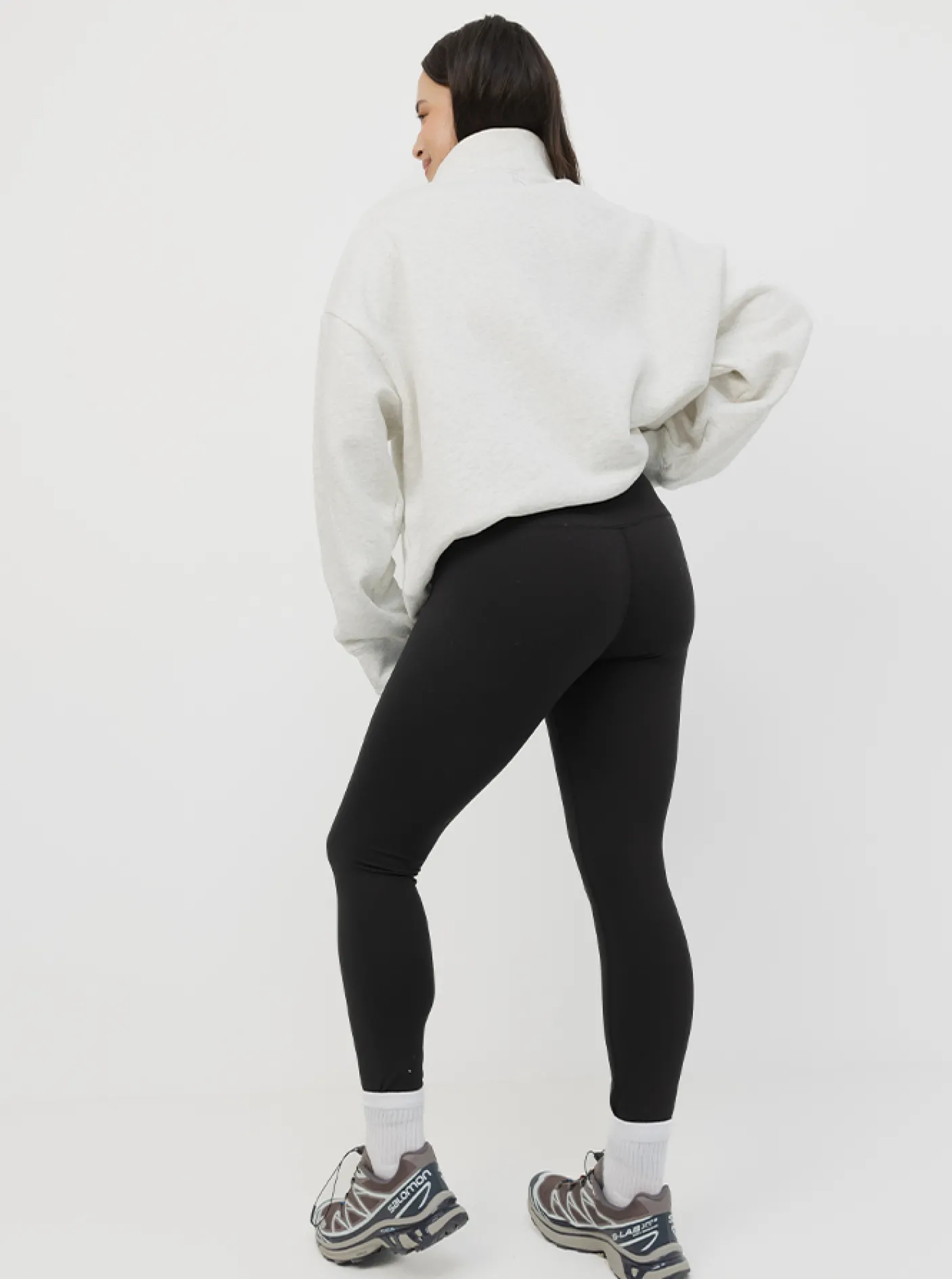 Women Taylor Sport Performance|Hoodies & Crews-Quarter Zip In Cloud