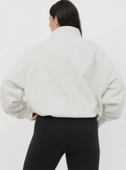 Women Taylor Sport Performance|Hoodies & Crews-Quarter Zip In Cloud