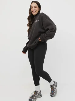 Women Taylor Sport Performance|Hoodies & Crews-Quarter Zip In Pepper