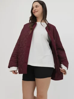 Women Taylor Sport Jackets|Jackets & Vests-Quilted Jacket In Mulberry