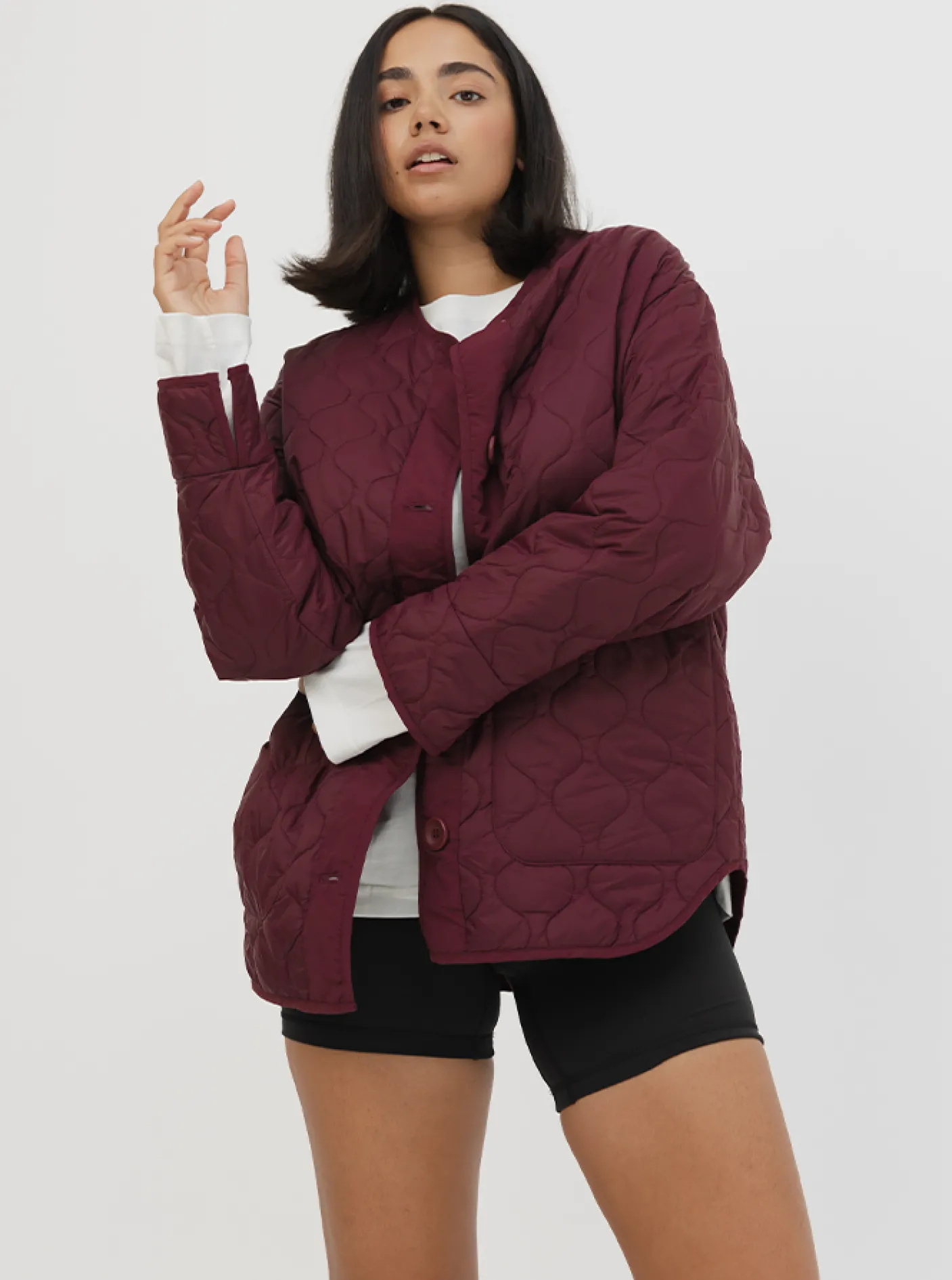Women Taylor Sport Jackets|Jackets & Vests-Quilted Jacket In Mulberry
