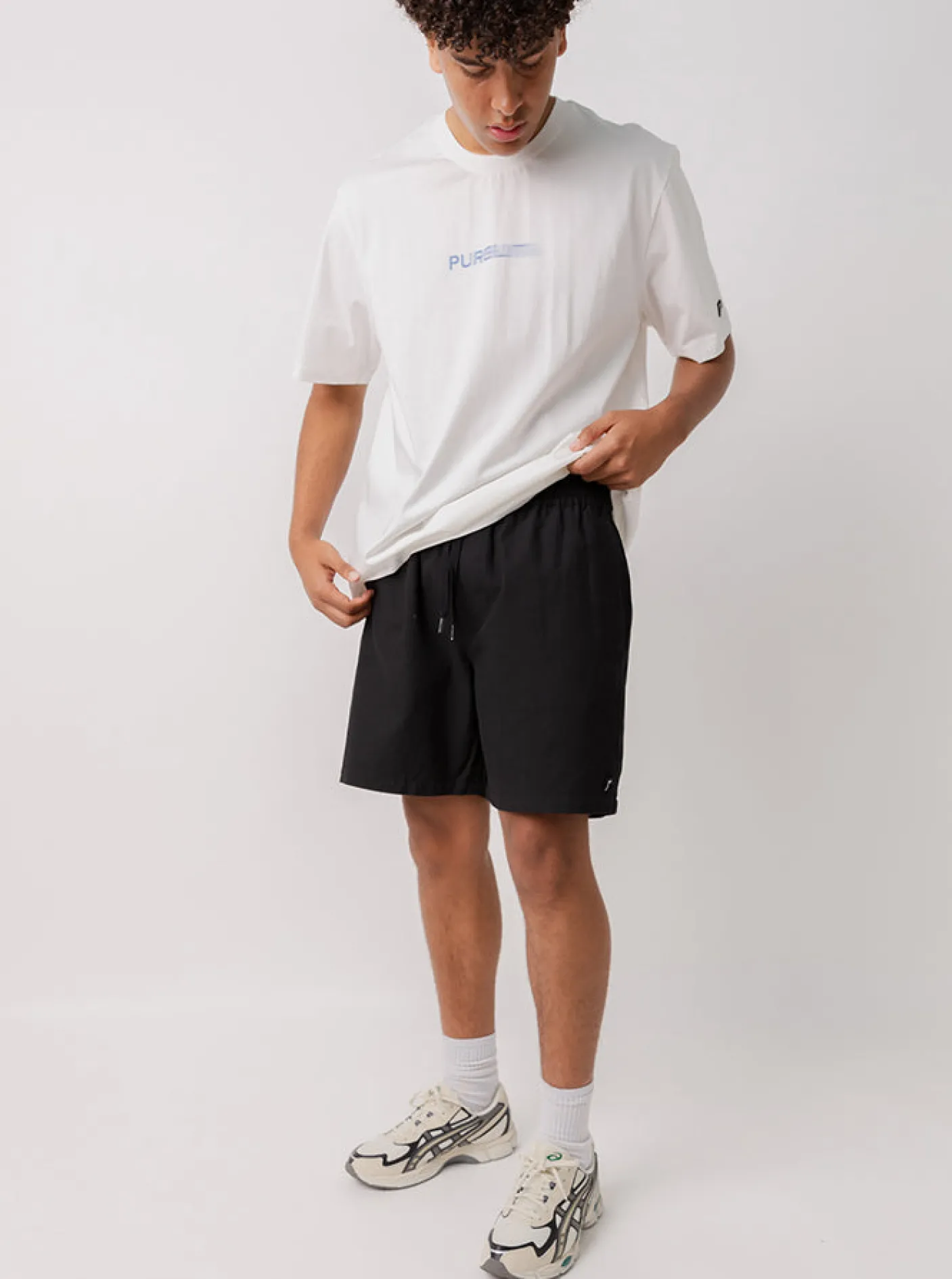 Pursuit of Happiness Shorts-Retreat Shorts in Black