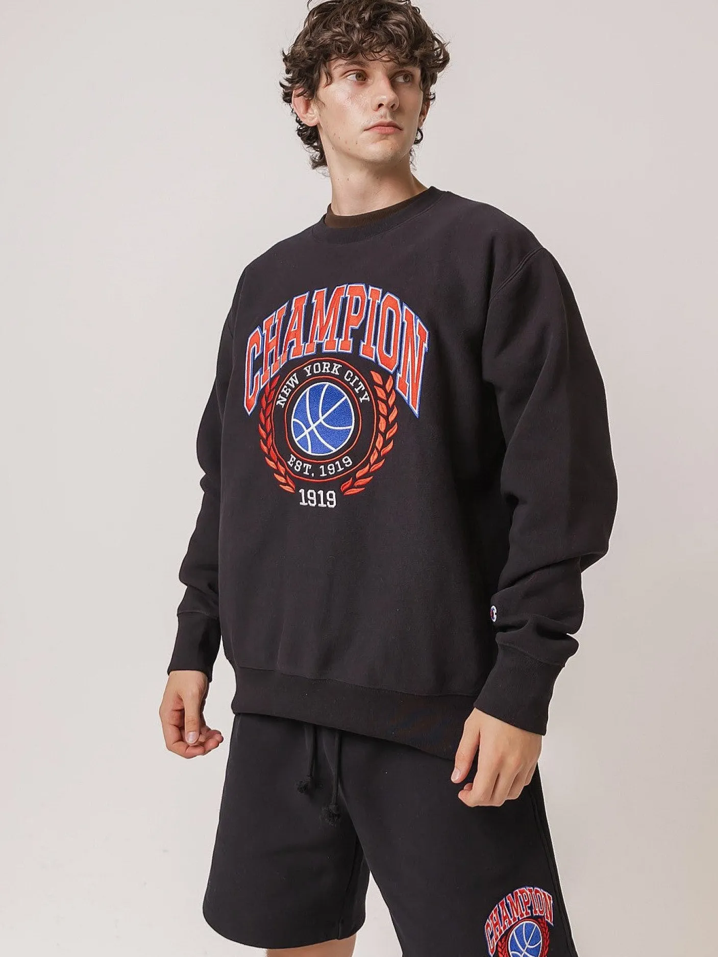 Champion Hoodies & Crews-Reverse Weave Field Basketball Crewneck