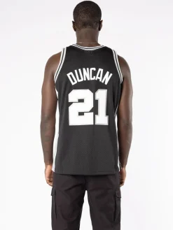 Mitchell & Ness Nba Jerseys-San Antonio Spurs Road 1998-99 Tim Duncan Swingman Jersey