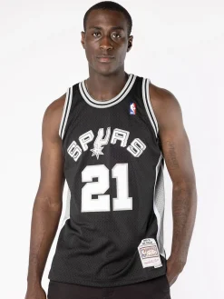 Mitchell & Ness Nba Jerseys-San Antonio Spurs Road 1998-99 Tim Duncan Swingman Jersey