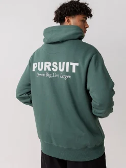 Pursuit of Happiness Hoodies & Crews-Simple Logo Heavyweight Pullover in Stadium Green