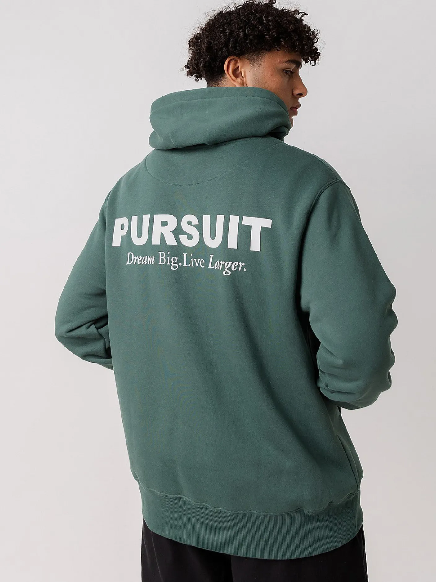 Pursuit of Happiness Hoodies & Crews-Simple Logo Heavyweight Pullover in Stadium Green