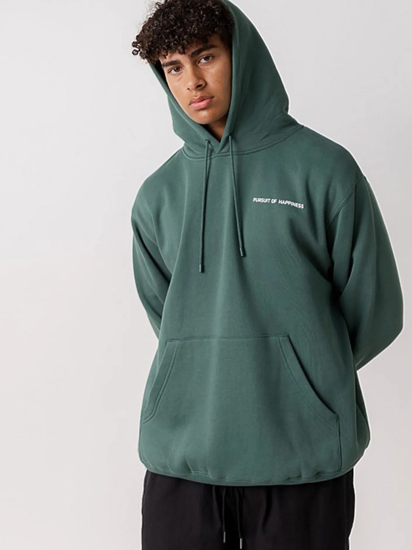 Pursuit of Happiness Hoodies & Crews-Simple Logo Heavyweight Pullover in Stadium Green