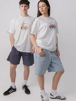 Women The Joggers Club Tees & Tanks|Tees & Singlets-Ski Lift Graphic Tee
