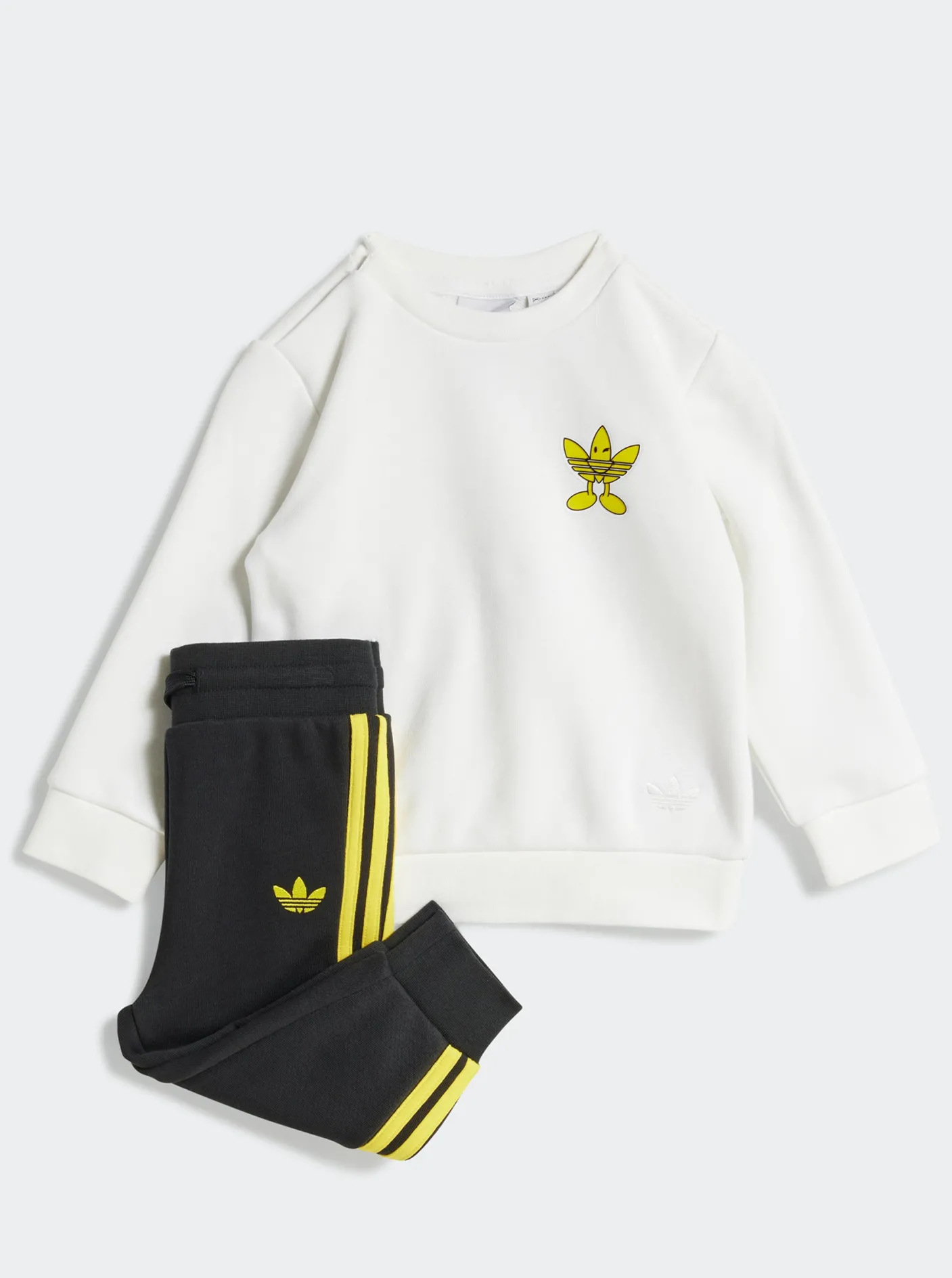 Kids adidas Originals Sets-Smiley World Crew Set Infants