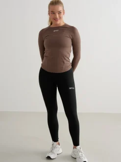 Women Aimn Performance-Soft Basic Long Sleeve