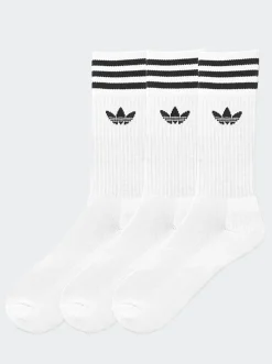 adidas Originals Socks & Underwear-Solid Crew Sock 3 Pack Unisex