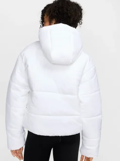 Women Nike Puffers|Jackets & Vests-Sportswear Classic Puffer Therma-FIT Loose Hooded Jacket
